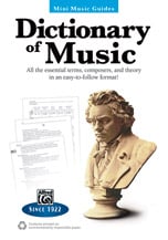 Mini Music Guides: Dictionary of Music book cover